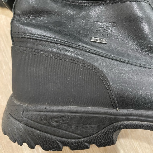 UGG Men's Butte boots in black waterproof leather size 12 - Picture 6 of 16